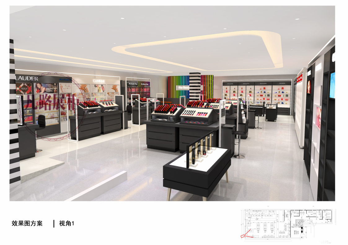 120㎡美妝店大概需要多少展示柜臺？