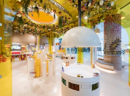 廣州化妝品店彩妝柜臺設計制作