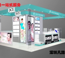 新款卡地亞商場高端化妝品店柜臺設計展示效果圖